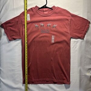 Vintage NWT Funny Men's M T-Shirt Red "Bite‎ Me Minnesota" Embroidered Gildan